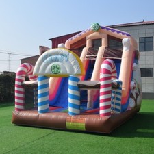 Bonbons Château Gonflable 4×6 M – Certifié CE Avec Souffleur & Sac De Transport