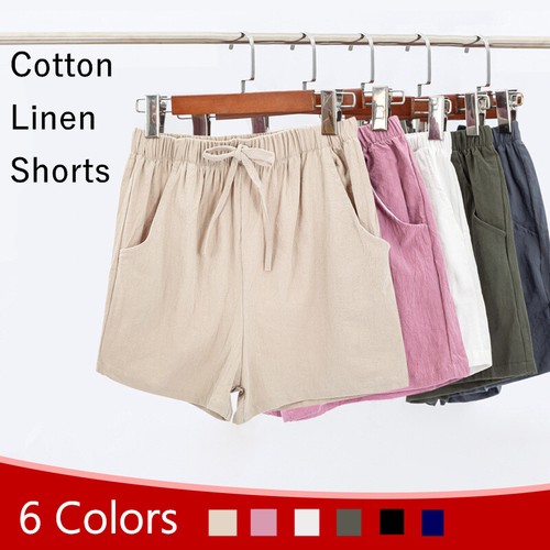 Shorts pantalon femme lin - shorts,