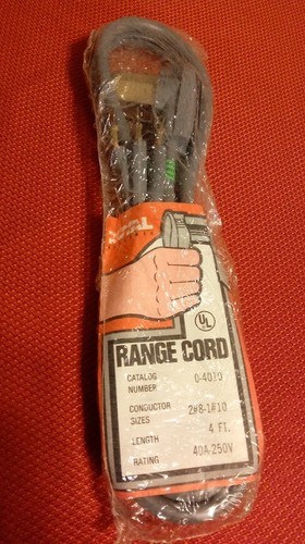 Electric range prong power - range, 3-prong
