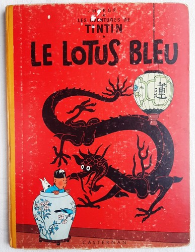 Tintin lotus bleu herge - tintin,