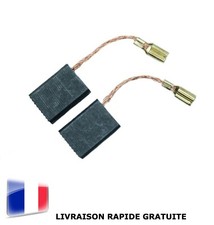 Paire de Charbons Moteur Électrique 5 x 10 x 15mm Universel Balais Brosses Neufs