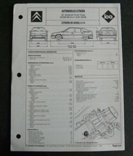 Fiche technique automobile CITROEN BX diesel 4 x 4