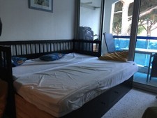 Magnifique convertible lit canapé en bois