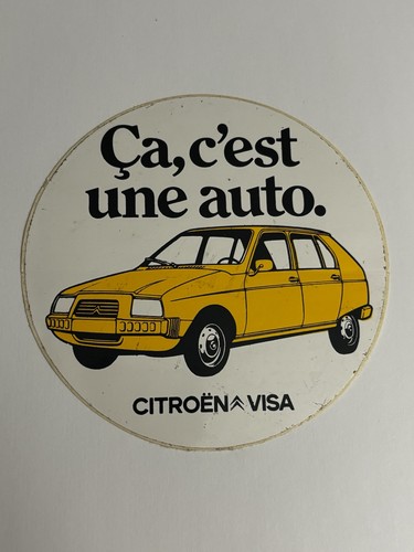 Autocollant vintage ça - autocollant,