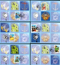 4051/6+ FDC  6  CARTES  1er JOUR    LES  VOYAGES  DE  TINTIN