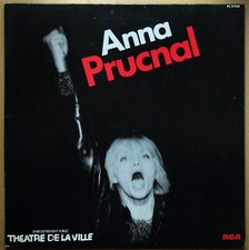 LP 33 T - ANNA PRUCNAL - ENREGISTREMENT PUBLIC THEATRE DE LA VILLE - RCA - 1979