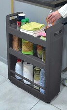 Desserte - 3 étagères - Mobilo - anthracite EDA PLASTIQUES