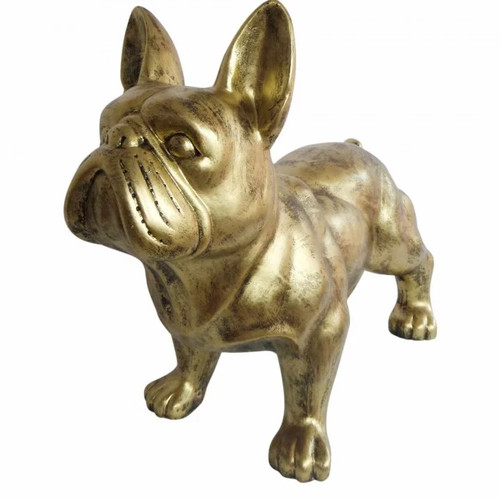 Statue chien bouledogue