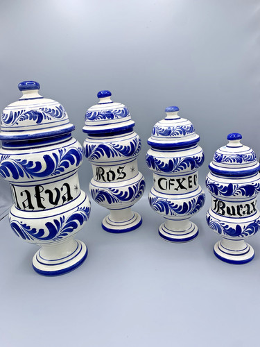 Lot pots apothicaire en - 4, d’apothicaire