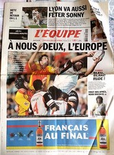 L'Equipe Journal 24/5/2003; Sonny Anderson/ finale coupe d'Europe Rugby/ Noah