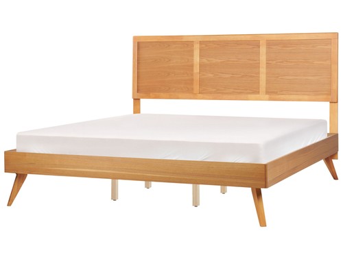 Lit double moderne rustique - lit,