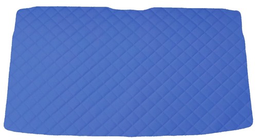 Matelassé cuir éco bleu - matelassé,