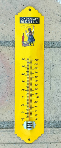 Ancien thermomètre émaillé