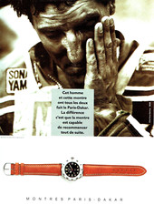 publicité Advertising 0523  1991   montre  Paris -Dakar capable de recommencer
