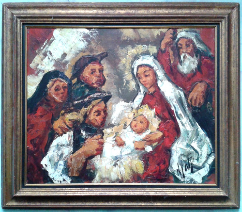Scène nativité - scène,