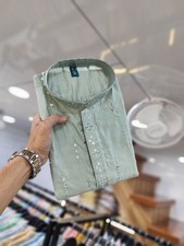 Créateur Lourd Romain Soie Homme Kurta Set Pyjama Indien Marié Sherwani Mariage