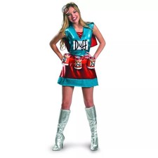 Le Costume Deluxe D'Adulte Duffwoman Des Simpsons