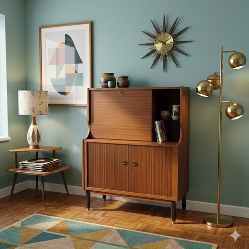 Buffet vintage plaqué bois - buffet, en