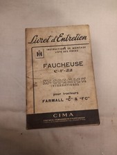 montage et liste des pièces faucheuse C - F 22 IH MAC CORMICK pour farmall C FC