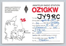 Ham Radio QSL OZ1GKW Denmark