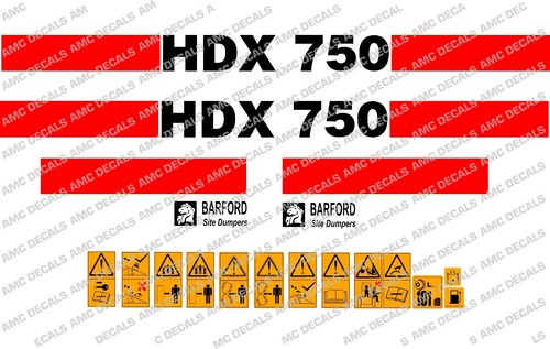 Autocollants barford hdx750 - autocollants,