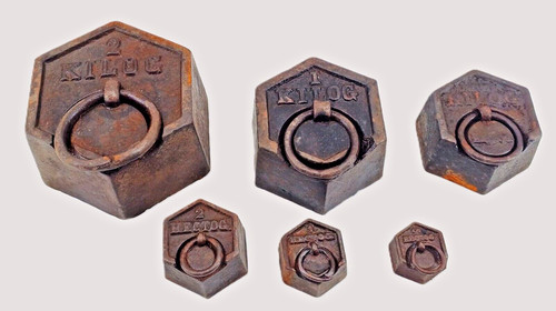 Lot poids fonte - 6,