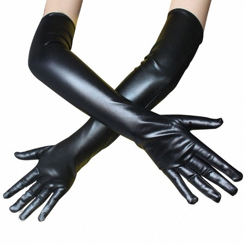 Femmes longs gants cuir - gants,