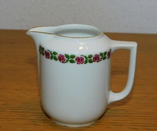 vintage POT à lait creme PORCELAINE LANGENTHAL 30 SUISSE flowers SWISS fleurs