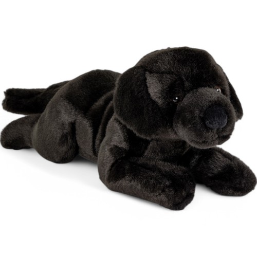 Doudou labrador couché noir - doudou,
