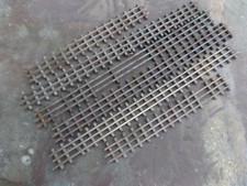 BLZ Tourelle HO quelques rails droits traverses bois profilés laiton à nettoyer