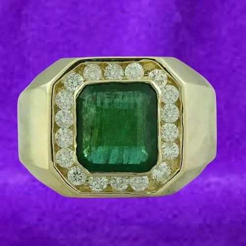 Bague homme émeraude - , et