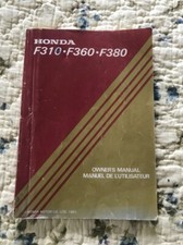 Manuel Utilisateur Motoculteur Honda F310.F360.F380