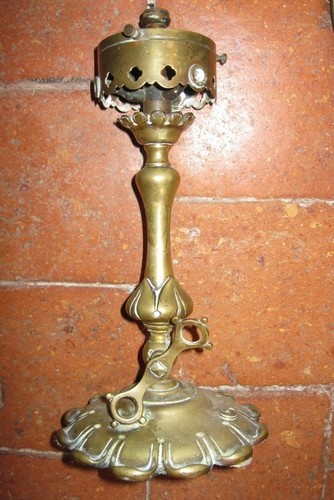Ancien pied lampe - ancien,