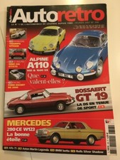 AUTO RETRO N°306 02/2007 ALPINE A 110 BOSSAERT GT 19 MERCEDES 280 CE W 123
