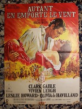 Affiche [R70s] AUTANT EN EMPORTE LE VENT 60x80 CLARK GABLE, VIVIEN LEIGH FLEMING