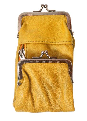 Jaune cuir cigarette - jaune, etui