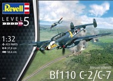MESSERSCHMITT Bf 110 C-2/C-7 -  REVELL 1/32 PLASTIC KIT