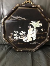 TABLEAU CHINOIS BOIS LAQUE