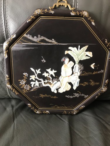Tableau chinois bois laque - chinois,