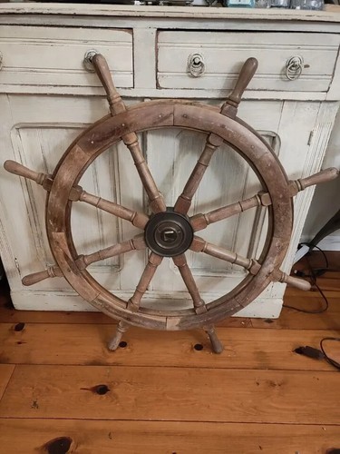 Volant ancien bois - volant, bateau