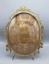 BEAU CADRE ANCIEN VERRE BOMBE