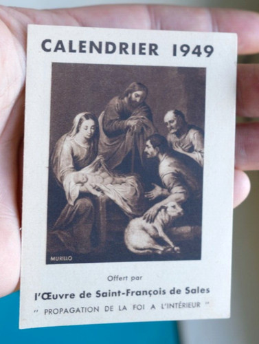 Rare ancien mini - mini, calendrier