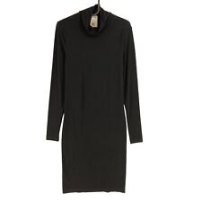 Wolford Femme Noir Haut Tricot Col Manches Longues Robe TAILLE S