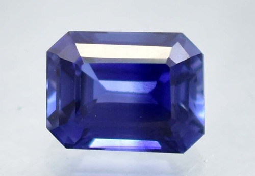 Saphir bleu naturel certifié - saphir,