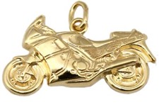 Pendentif Moto Or 333 Moped Or Jaune 8 Carats Unisexe