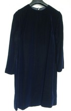 ROBE VELOURS BLEU NUIT DE