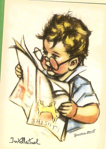 Germaine bouret carte postale - bouret,