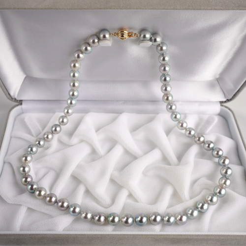 Collier rond argent akoya - rond,