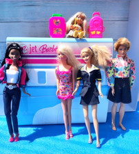  Barbie  bateau/avion 2 en 1  Mattel 2007, sons+ lumière, accessoires, TBE, RARE