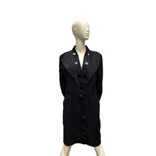 Yves Saint Laurent Vintage Stunning Black Coat  Spring Summer